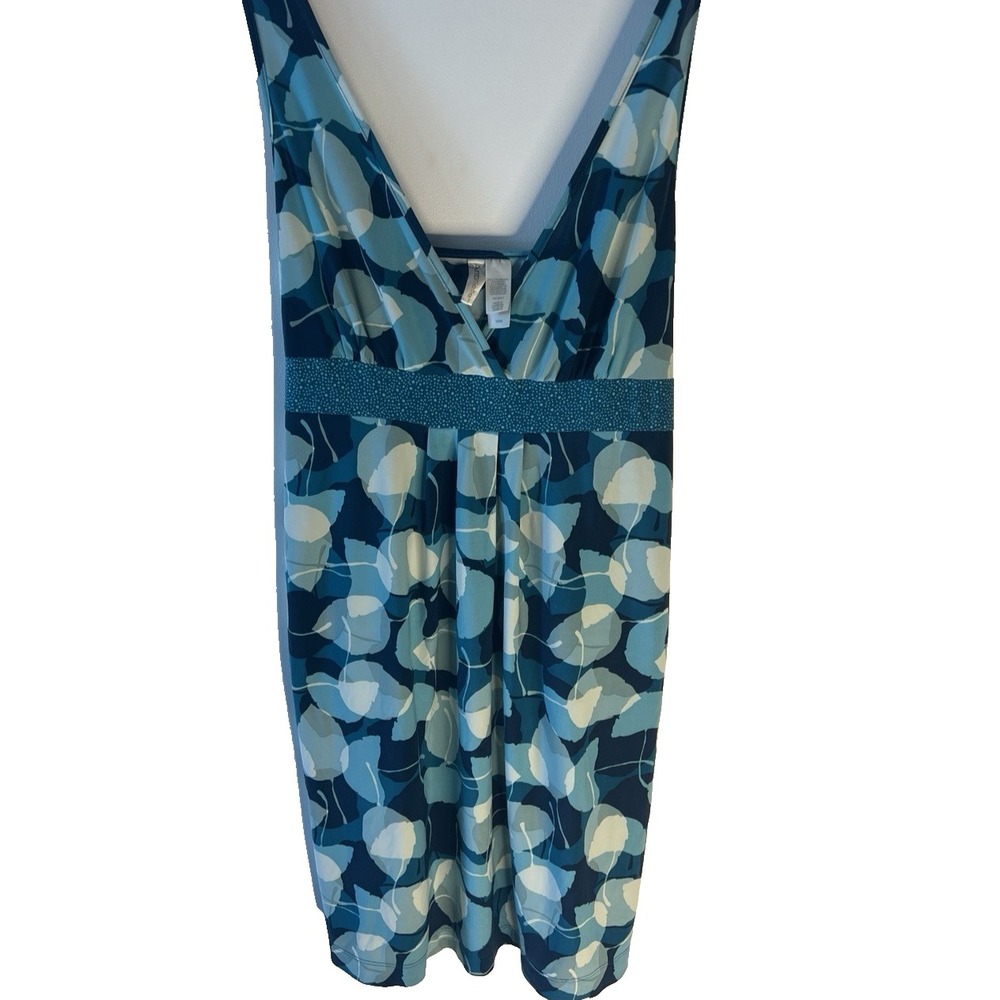 Vtg Y2K Babydoll Top Dress M Blue Artsy Fairy‎ Coquette Slinky Festival Party